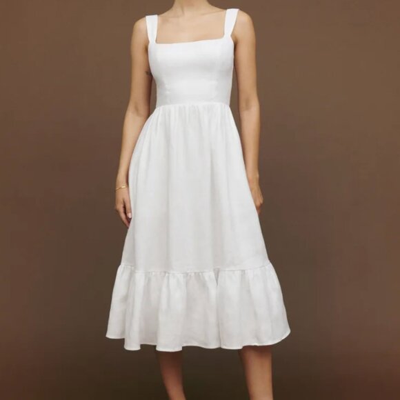 NWT Reformation Bucatini Linen Dress